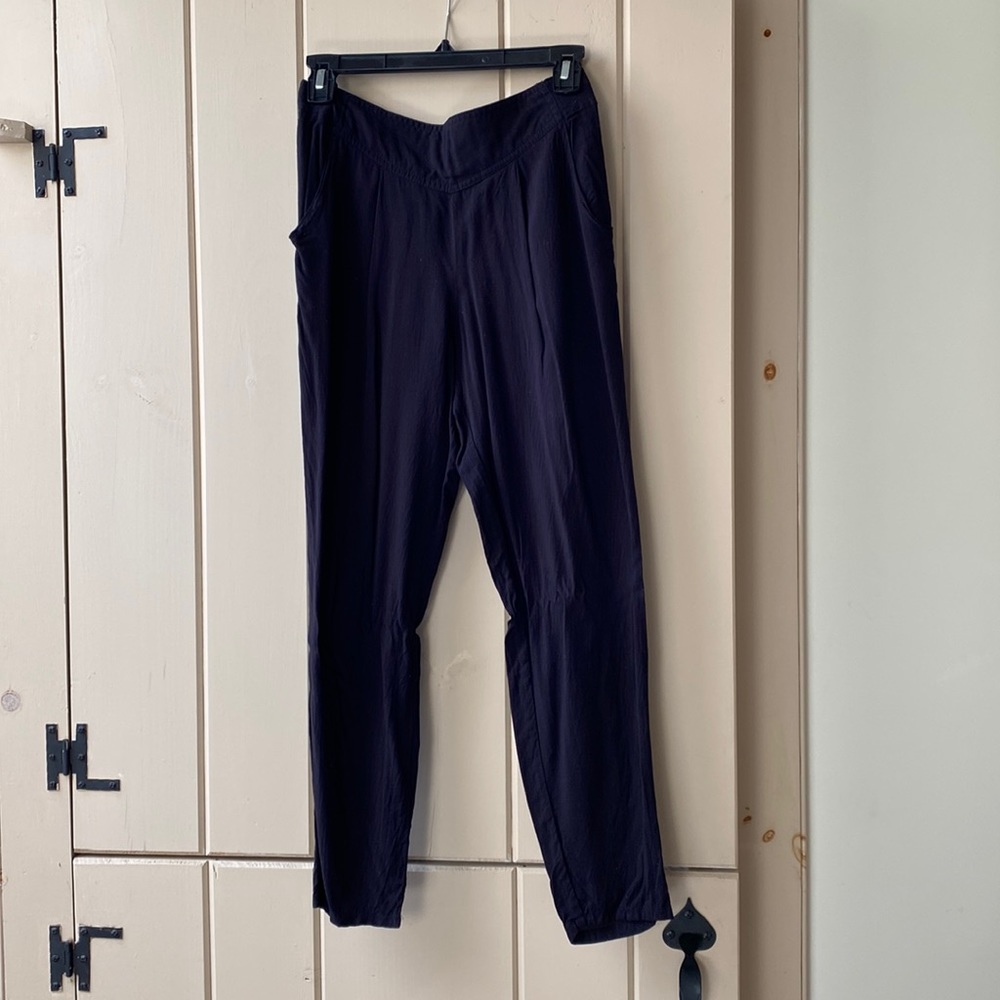 Free People Black Cotton Ankle Pants Size XS